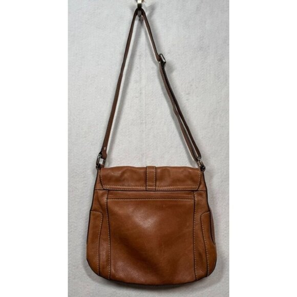 Fossil Gaby Crossbody Bag Metallic Bronze Leather Shoulder Messenger Bag Purse - Picture 2 of 12